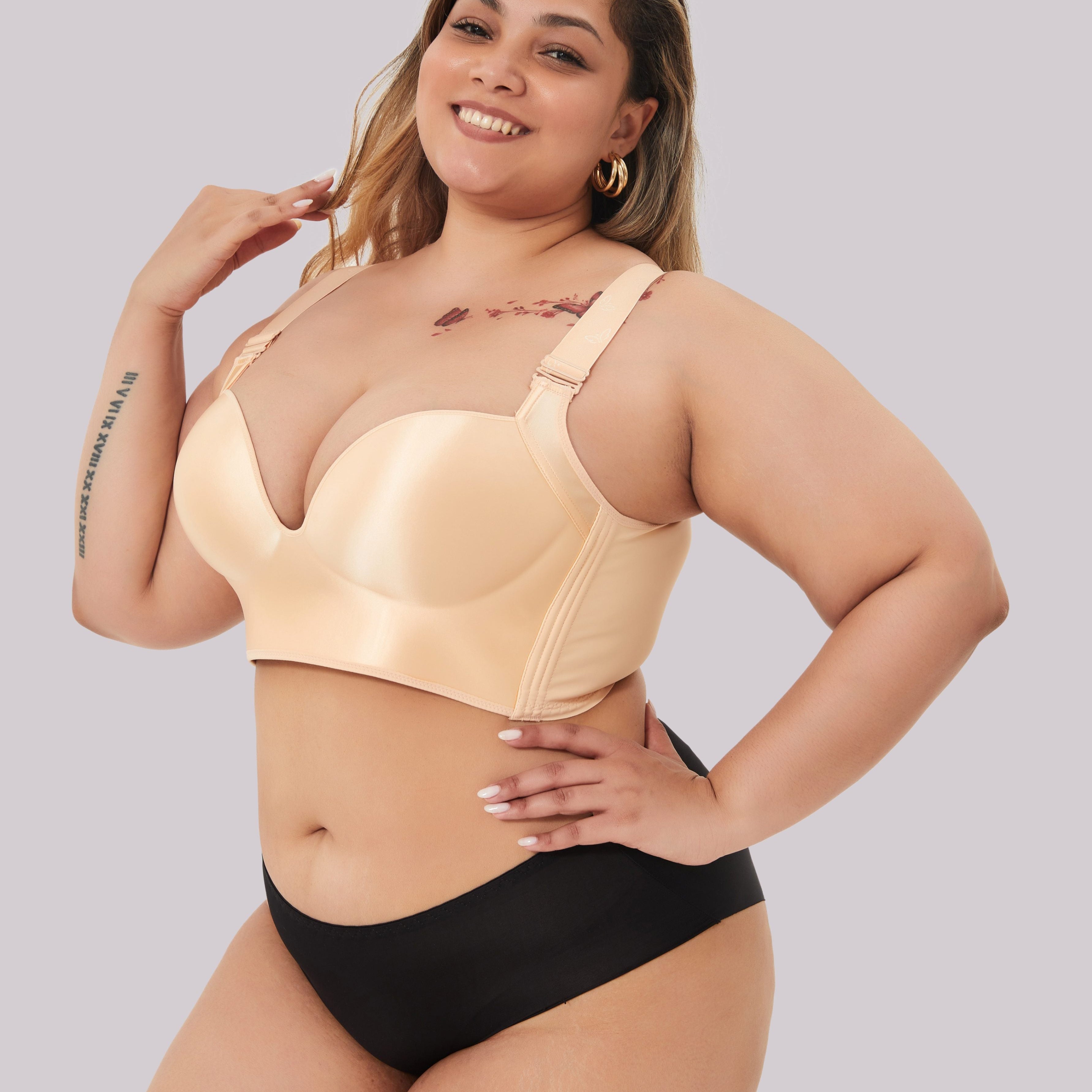 Sujetador moldeador para mujer – Copas moldeadas – Sin costuras – Tirantes ajustables