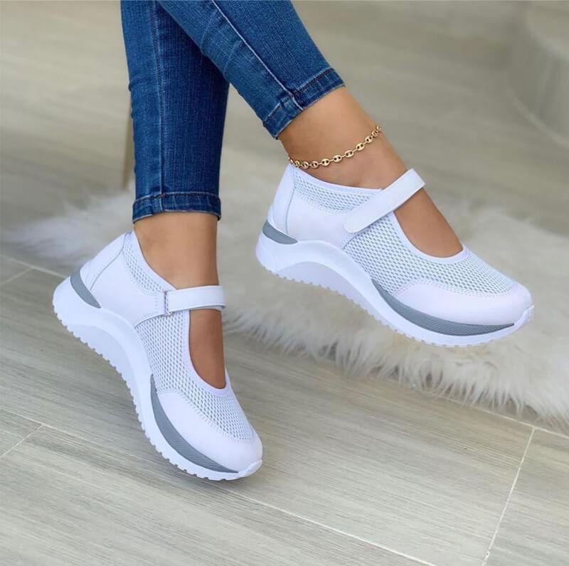 Zapatos ortopédicos para mujer – Soporte ergonómico – Tejido transpirable – Suela acolchada