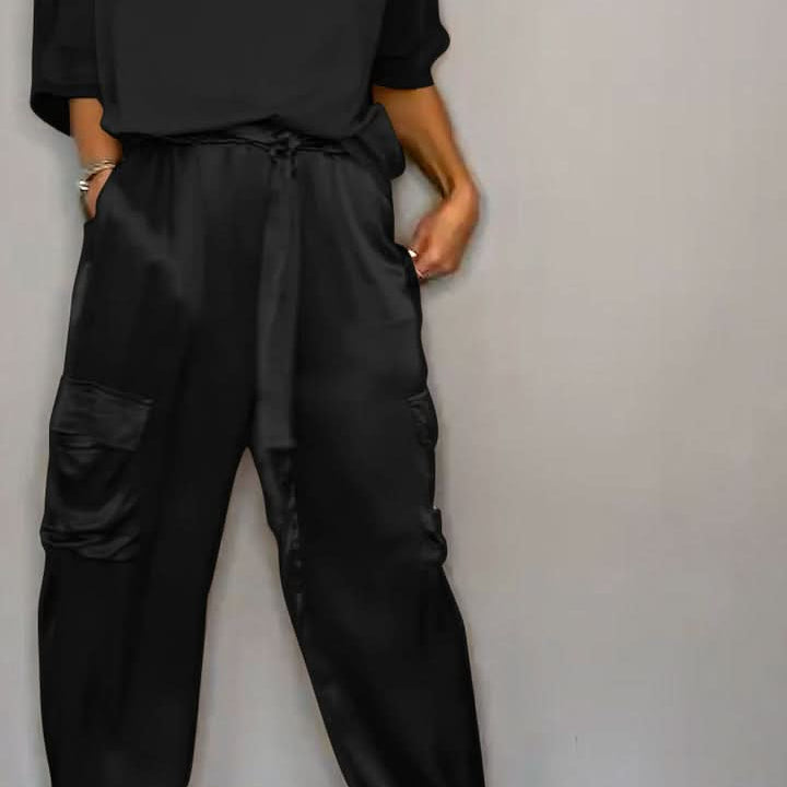 Conjunto de salón para mujer - Satén suave - Comodidad elegante - Atuendo informal chic