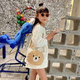 Bolso de hombro de peluche kawaii