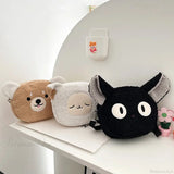 Bolso de hombro de peluche kawaii