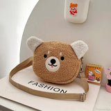 Bolso de hombro de peluche kawaii