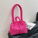 Bolso tote de nailon acolchado de gran capacidad, diseño.