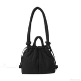 Bolso tote de nailon acolchado de gran capacidad, diseño.