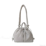 Bolso tote de nailon acolchado de gran capacidad, diseño.