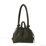 Bolso tote de nailon acolchado de gran capacidad, diseño.