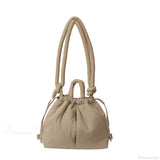 Bolso tote de nailon acolchado de gran capacidad, diseño.