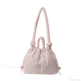 Bolso tote de nailon acolchado de gran capacidad, diseño.