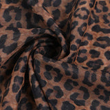 Vestido largo con tirantes y espalda descubierta con estampado de leopardo