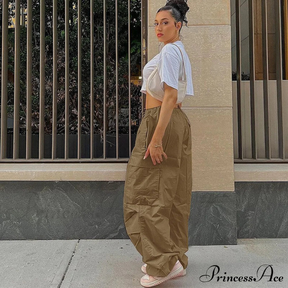 Pantalones de jogging cargo holgados, conjuntos de ropa urbana