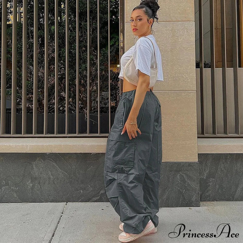 Pantalones de jogging cargo holgados, conjuntos de ropa urbana