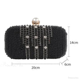 Pulsera de noche de lujo adornada con diamantes y perlas.