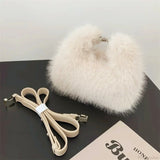 Bolso de mano de noche de piel sintética de lujo, bolso de hombro
