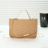 Bolso de hombro de cadena bordada de lujo