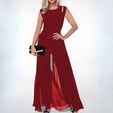 Elegante vestido sin mangas para mujer: estilo chic y cómodo.