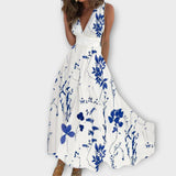 Romy - Vestido floral con escote en V