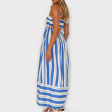 Rosa - Vestido Casual a Rayas