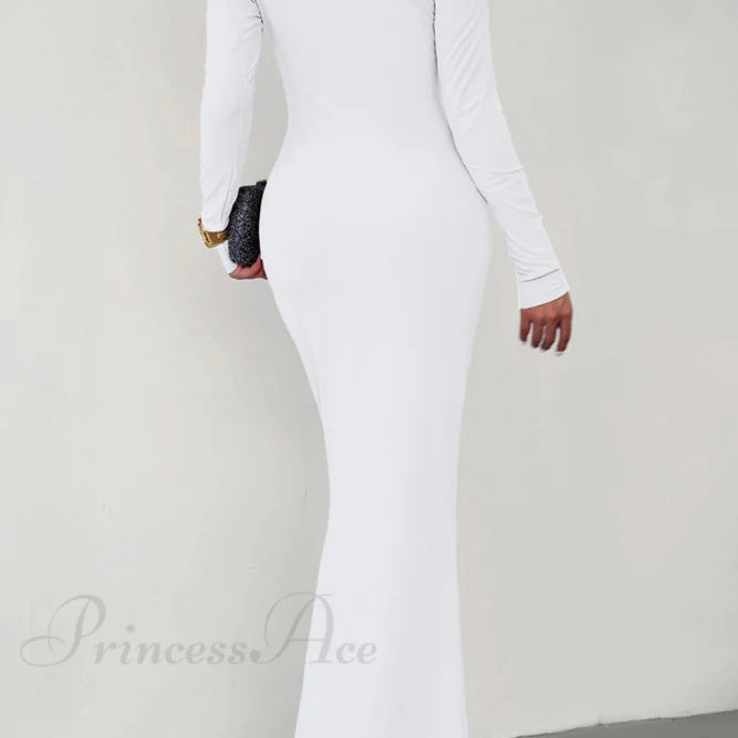 Vestido de sirena con hombros descubiertos