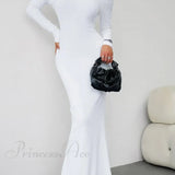Vestido de sirena con hombros descubiertos