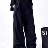 Pantalones cargo de pierna ancha con forma de paracaídas