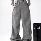 Pantalones cargo de pierna ancha con forma de paracaídas