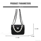 Bolso de hombro de piel sintética con cuentas, estilo tote.