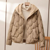 Chaqueta acolchada elegante, aislante, versátil y acogedora para mujer.