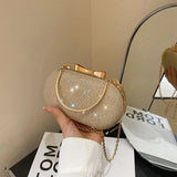 Bolso bandolera de lujo con lentejuelas rosas para noche