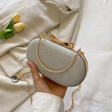 Bolso bandolera de lujo con lentejuelas rosas para noche