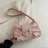 Bolso bandolera coreano con nudo plisado para mujer