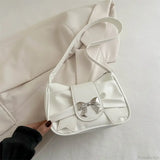 Bolso bandolera coreano con nudo plisado para mujer