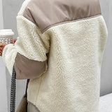 Sudadera holgada con cuello alto confeccionada en suave tejido polar.