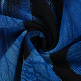 Vestido largo ajustado con paneles de tul estampado