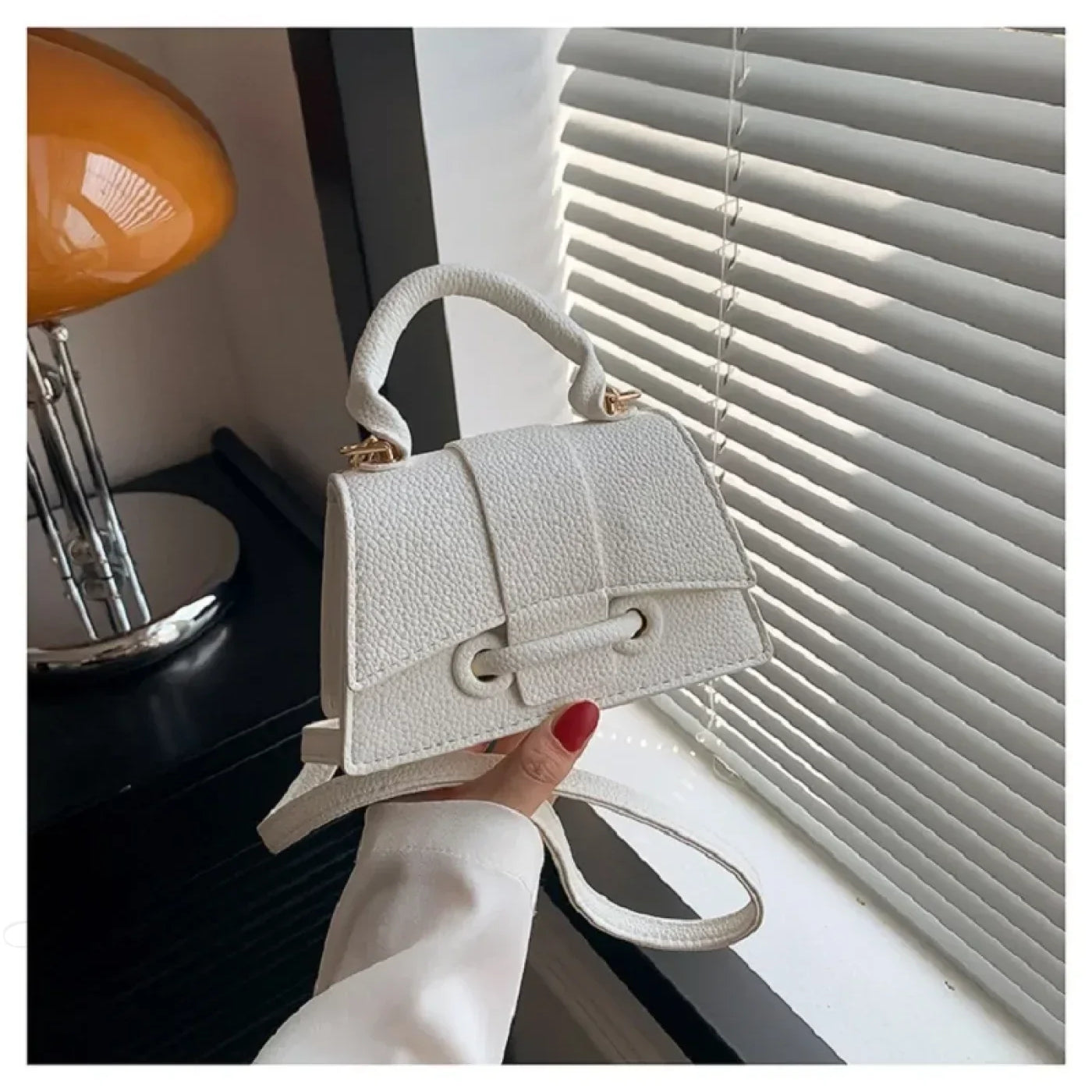 Mini bolso bandolera de piel sintética, bolso de diseño para mujer.