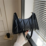 Bolso de hombro de piel sintética para mujer