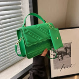 Bolso de hombro pequeño de piel sintética acolchada