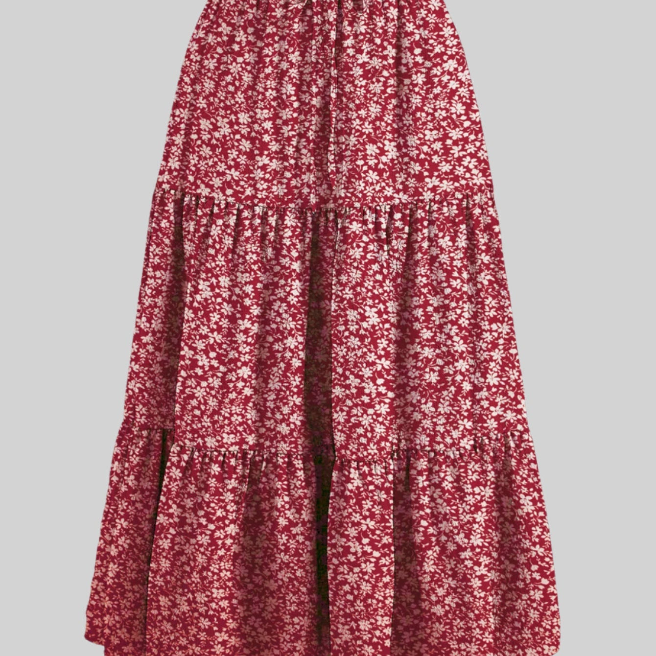 Elegante falda larga floral para mujer: estilo fluido y femenino.