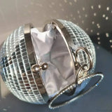 Clutch de noche con bola de discoteca reflectante