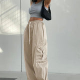 Pantalones cargo casuales con bolsillos
