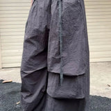 Pantalones cargo retro de pierna ancha para baile jazz