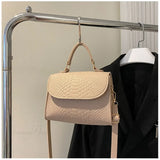 Bolso de hombro cuadrado retro de lujo