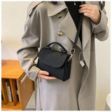 Bolso de hombro cuadrado retro de lujo