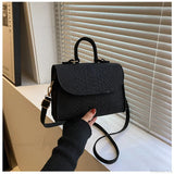 Bolso de hombro cuadrado retro de lujo