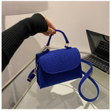 Bolso de hombro cuadrado retro de lujo