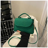 Bolso de hombro cuadrado retro de lujo