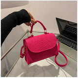 Bolso de hombro cuadrado retro de lujo
