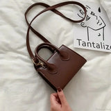 Bolso bandolera cuadrado retro mini para mujer