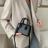 Bolso bandolera cuadrado retro mini para mujer