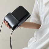Bolso bandolera cuadrado retro mini para mujer