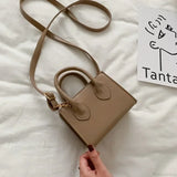 Bolso bandolera cuadrado retro mini para mujer